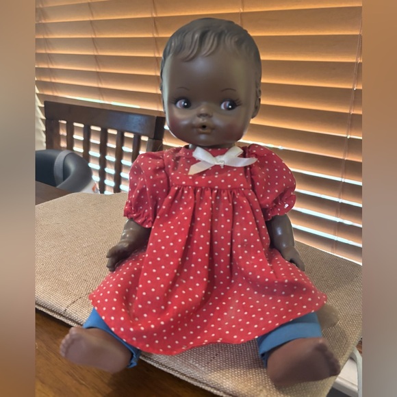 Rare Vtg Horsman  11" African American Baby Doll - Picture 1 of 3